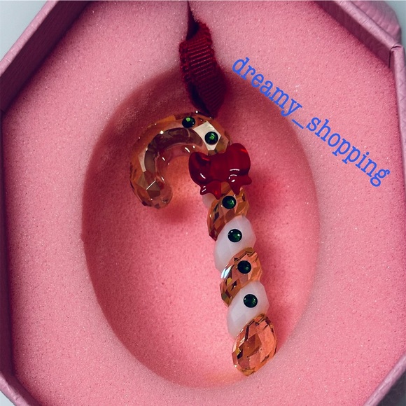 NIB Swarovski Holiday Cheers Gingerbread Candy Cane Crystal Ornament #5627609 - Picture 5 of 7